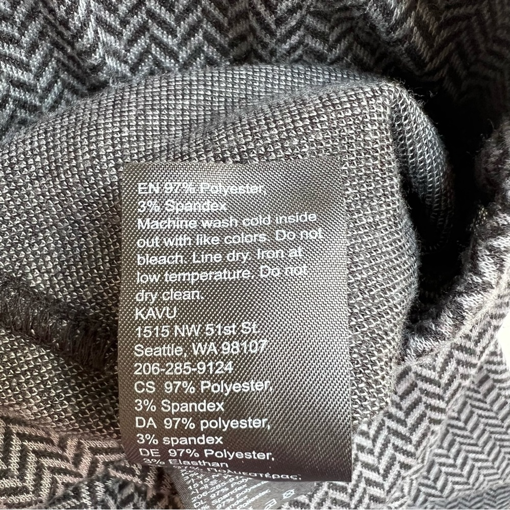 KAVU women’s herringbone leggings size medium EUC with 32” inseam - Picture 6 of 7